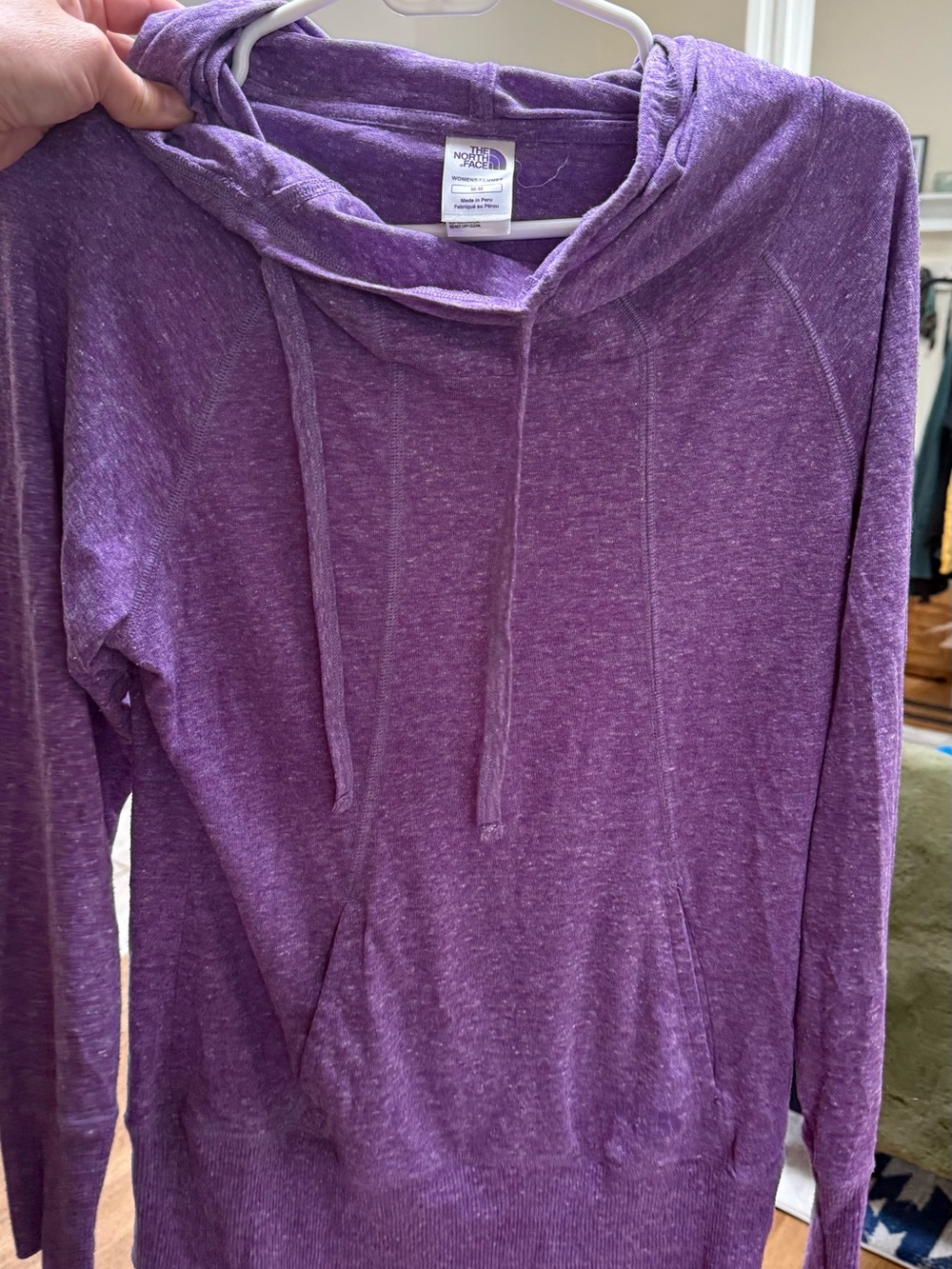 The North Face Women's Heather Purple Pullover Hoodie